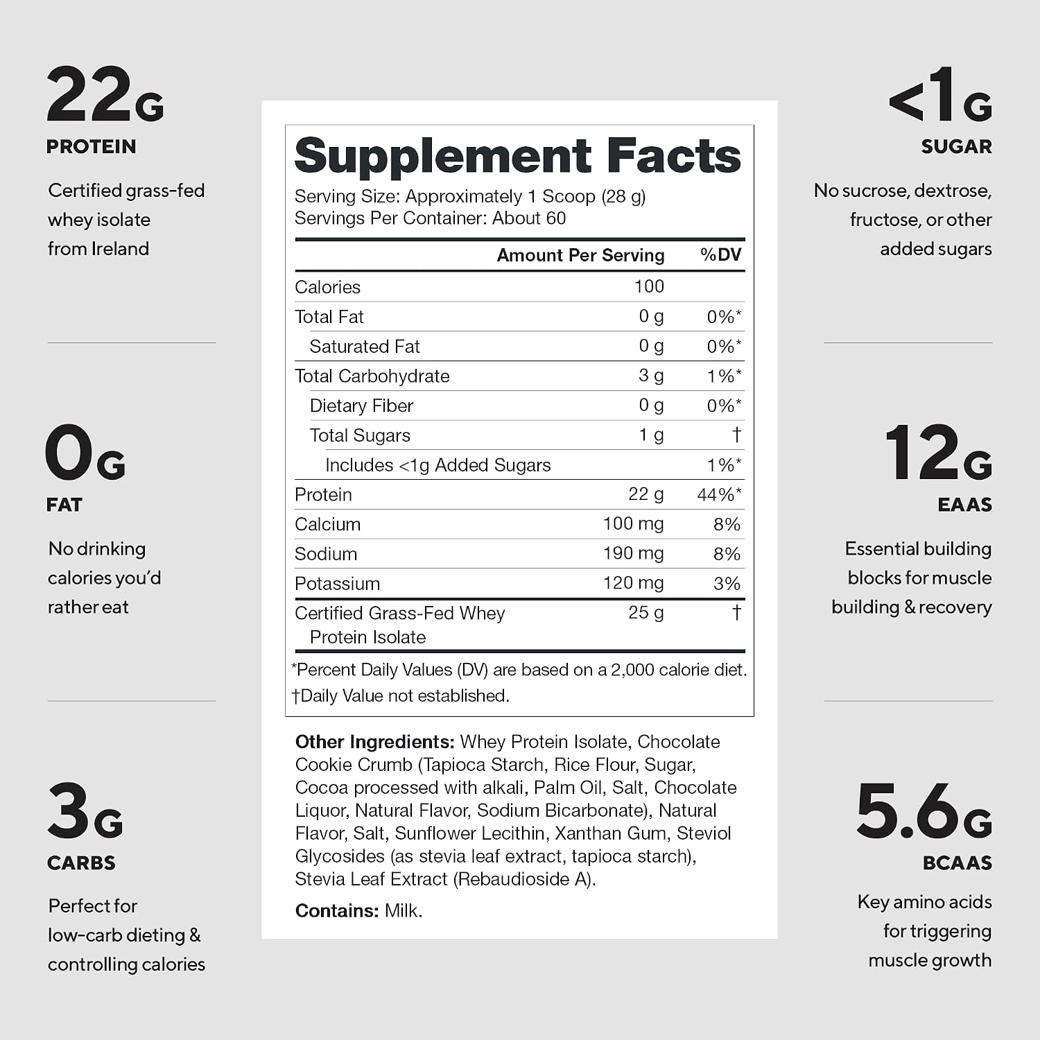 LEGION Whey+ Protein Whey Isolate from Grass Fed Cows (French Vanilla, 30 Servings) - Whey Protein Isolate Powder, Low Calorie, Non-GMO, Sugar Free, Lactose and Gluten Free, All Natural Protein Powder