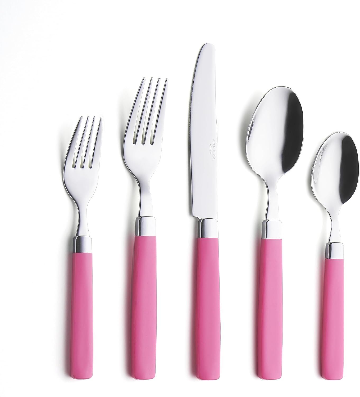 ANNOVA Silverware Set Stainless Steel Colorful Tableware Kitchen Flatware Set Utensils, Includes Dinner Knives, Forks, Spoons