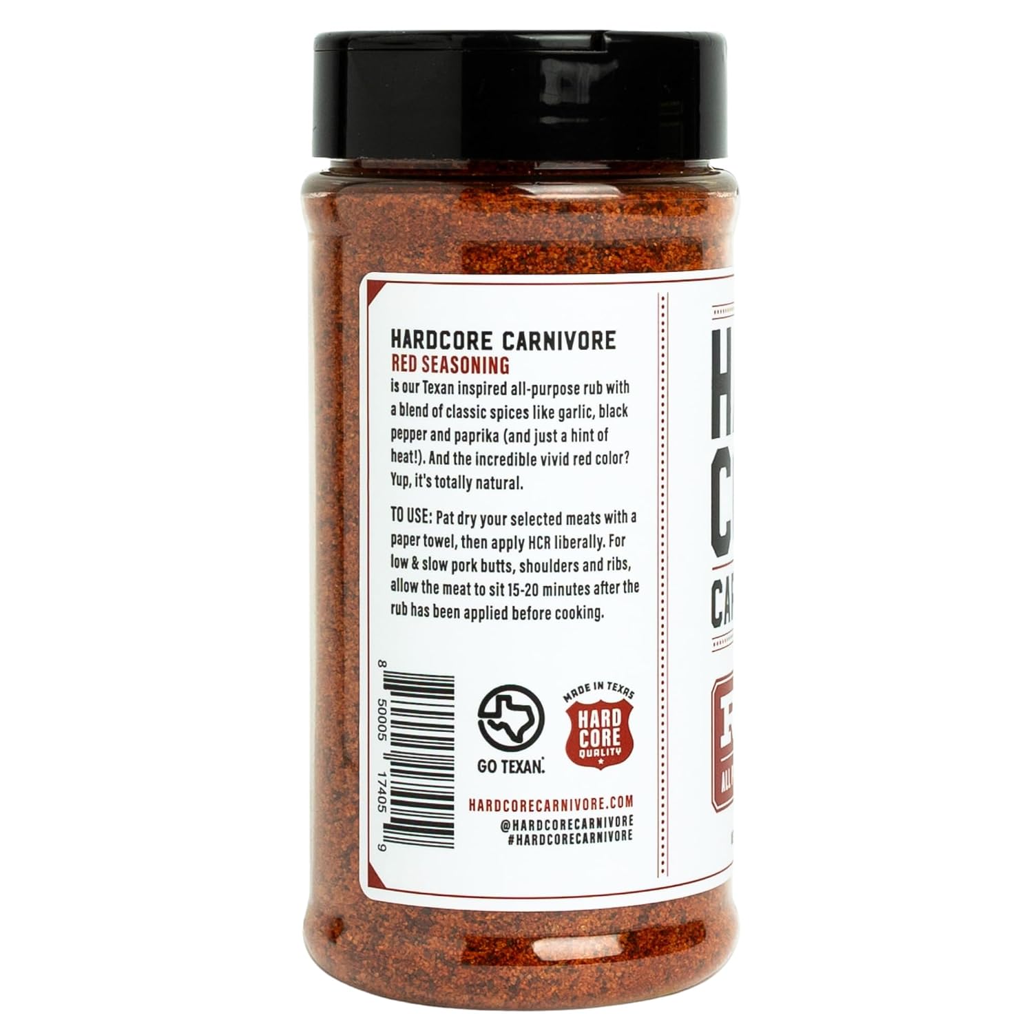 Hardcore Carnivore Black | All-Purpose Beef Seasoning Rub, 13oz Shaker
