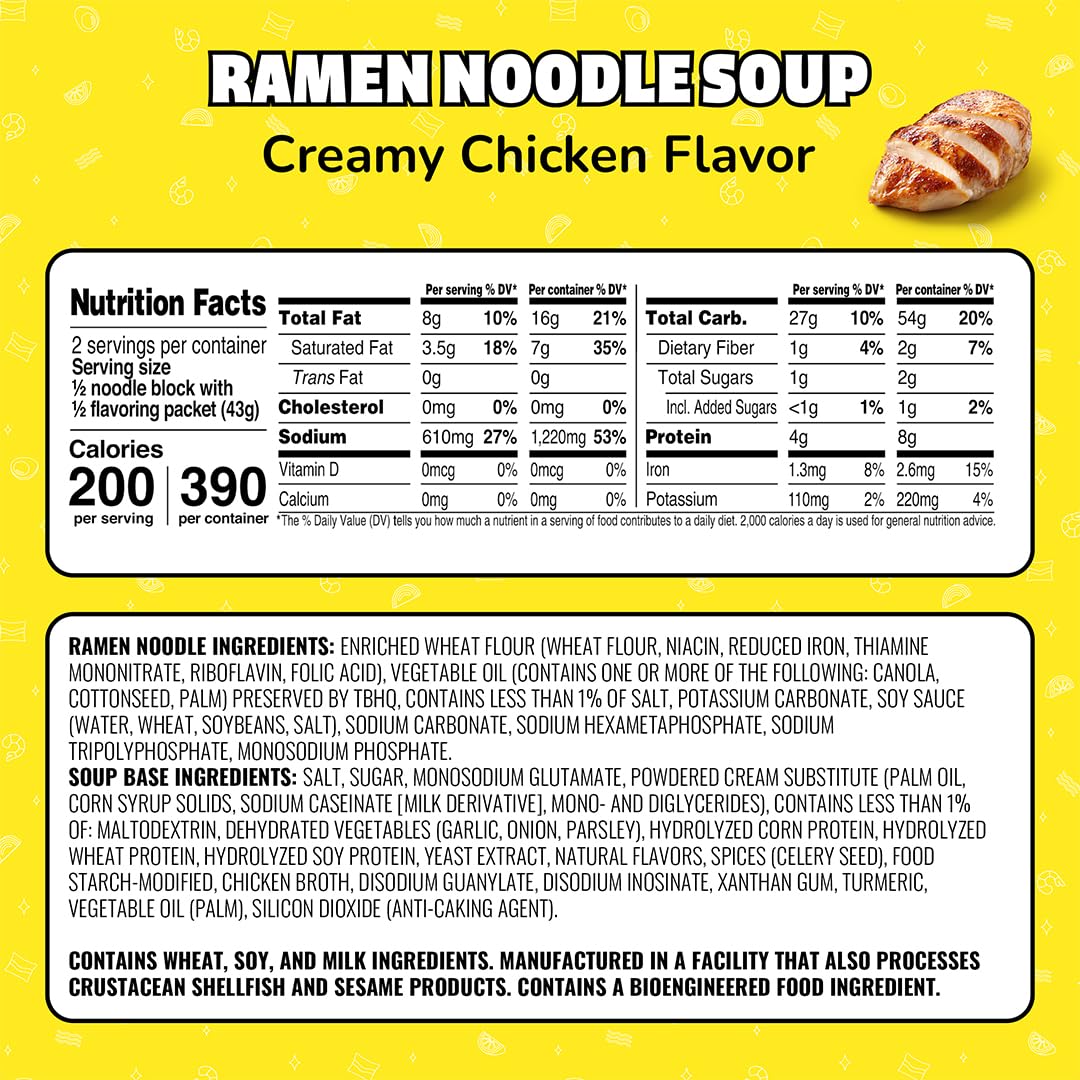 Maruchan Ramen Noodle Soup, Pork Flavor – Japanese-Style Instant Noodles, Quick & Easy Meal for Kids, Students & Busy Families – 3 Oz. (24 Pack)