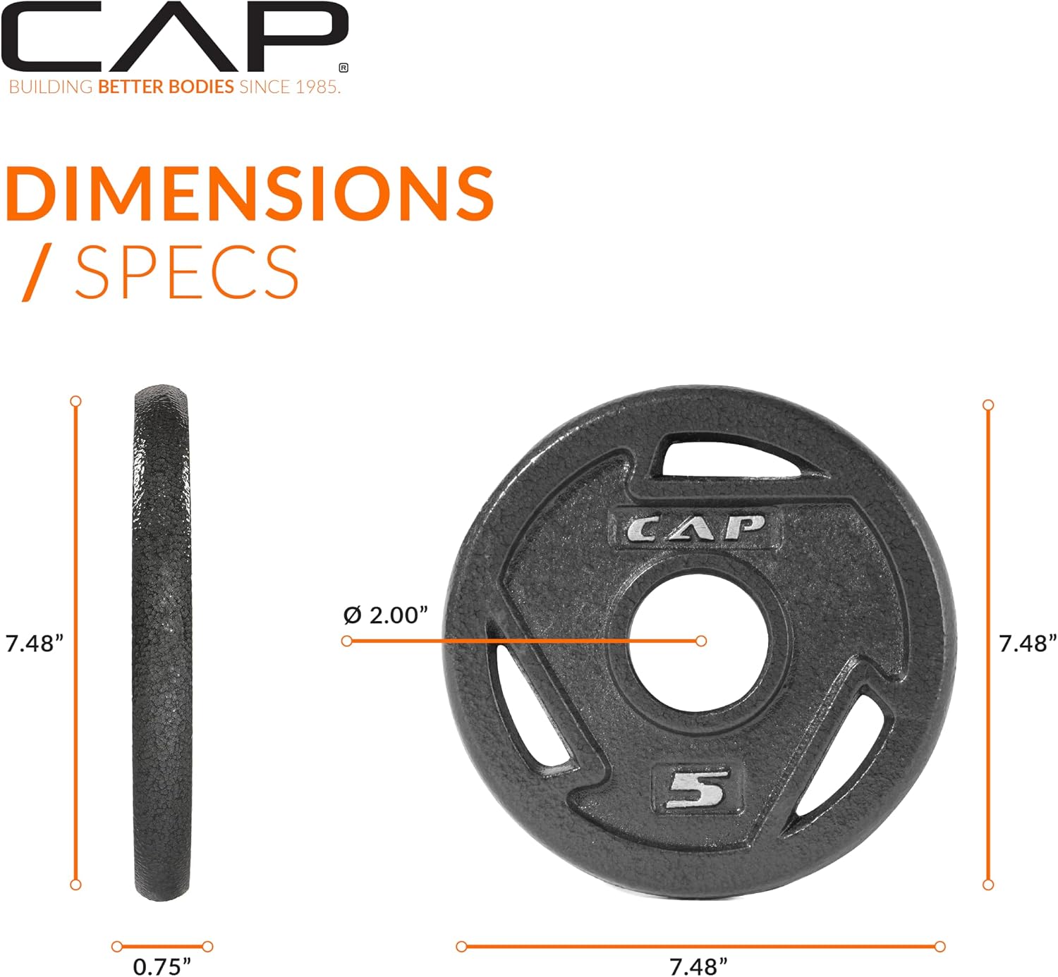 CAP Barbell 2-Inch Olympic Weight Plate | Multiple Options