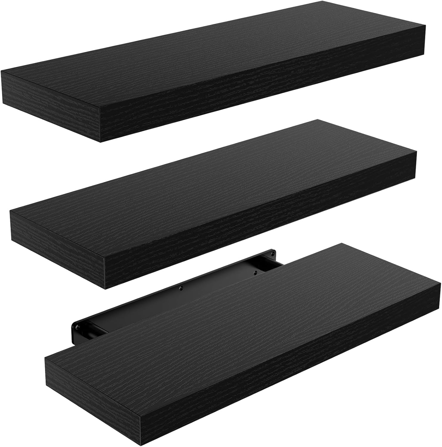 AMADA HOMEFURNISHING Floating Shelves, Wall Shelves for Bathroom/Living Room/Bedroom/Kitchen Decor