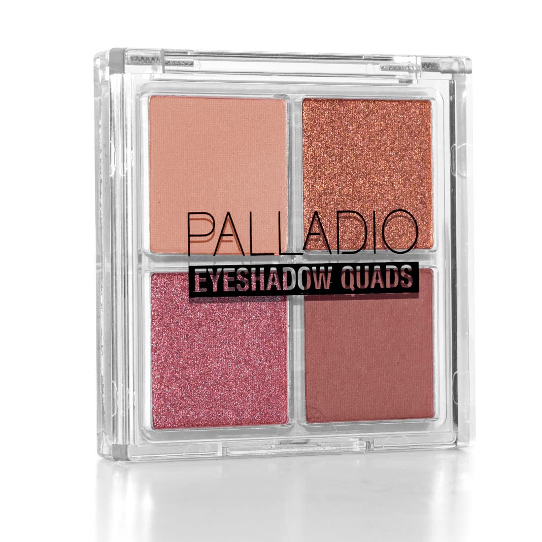Palladio Eyeshadow Quads, Velvety Pigmented Blendable Matte, Metallic and Shimmer Finishes, Creamy Formula, Four Way Quad Eye Shadow Palette, Talc-Free (Ballerina)