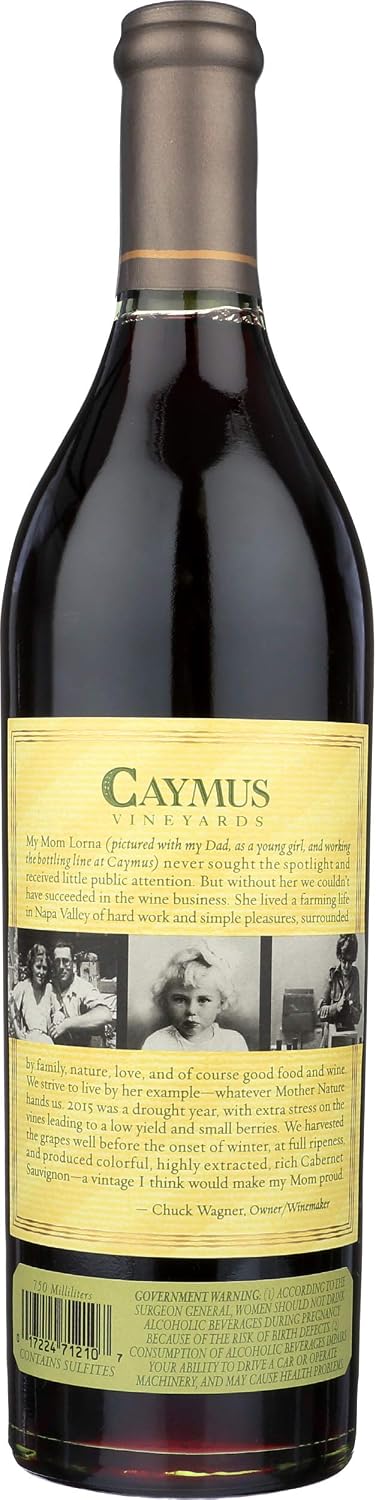 Caymus Vineyards Cabernet Sauvignon, Red Wine, 750 mL Bottle