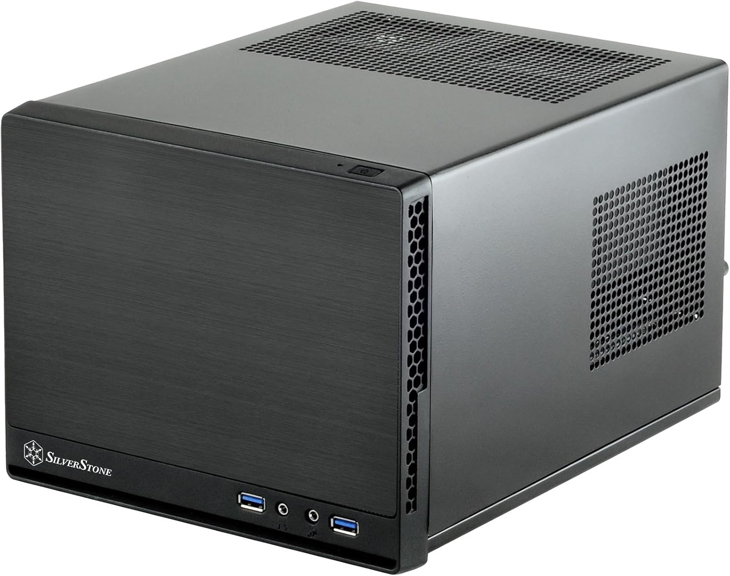 Silverstone Computer Case with Mesh Front Panel,Black (SG13B)