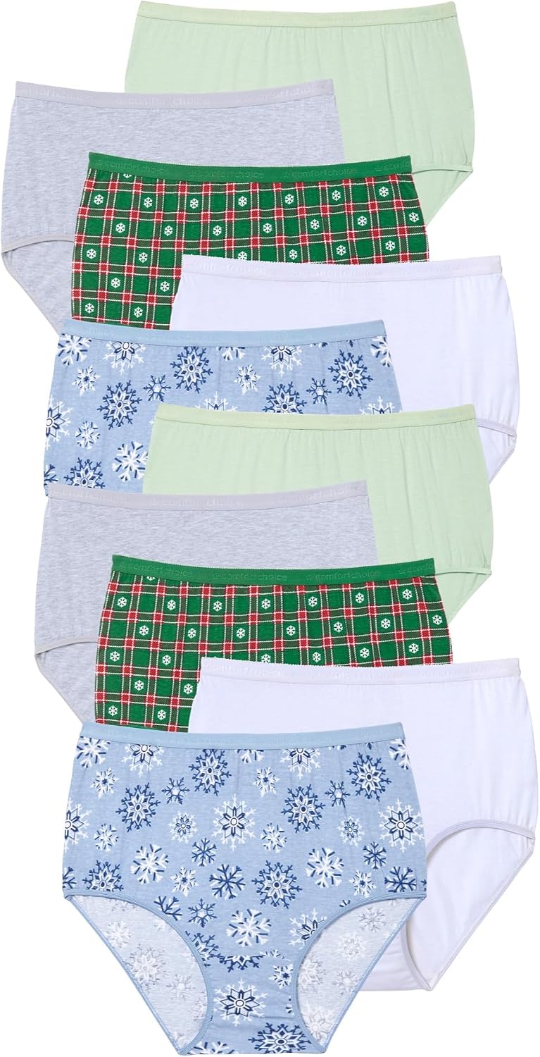Comfort Choice Full Coverage Cotton Brief 10-Pack