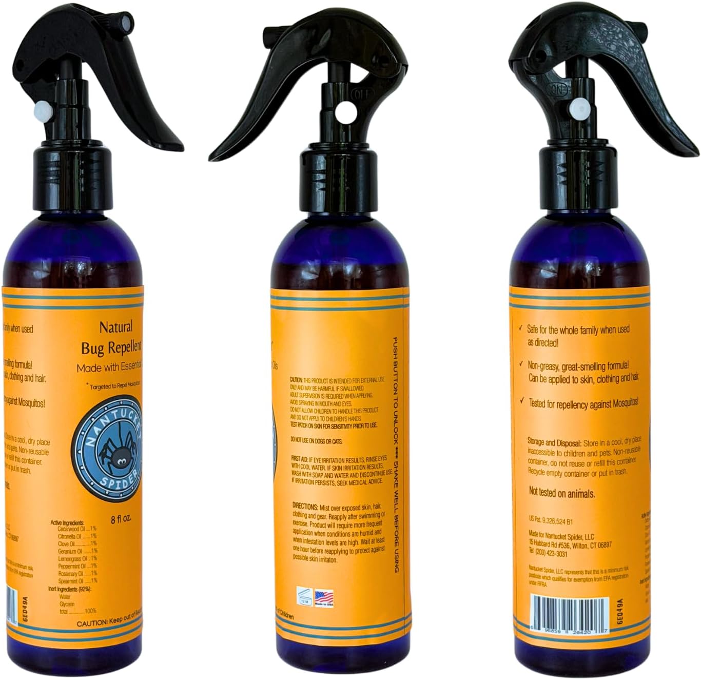 Original Bug Repellent for People - 8 oz | Repels Mosquitos, Biting Flies, & No-See-Ums | Deet-Free Essential Oil Insect Repellent