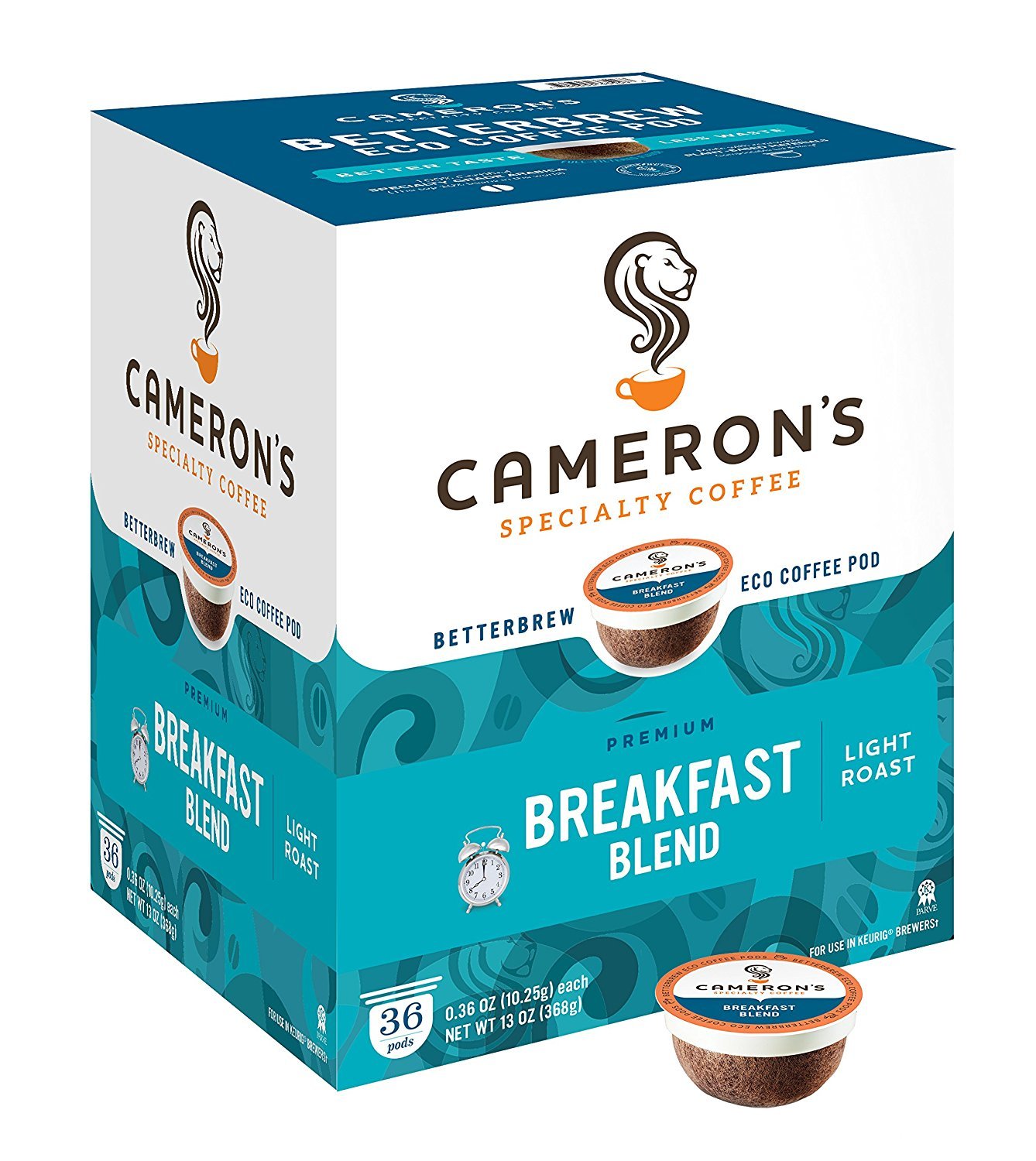 Cameron's Coffee Single Serve Pods, Kona Blend, 32 Count (Pack of 1)