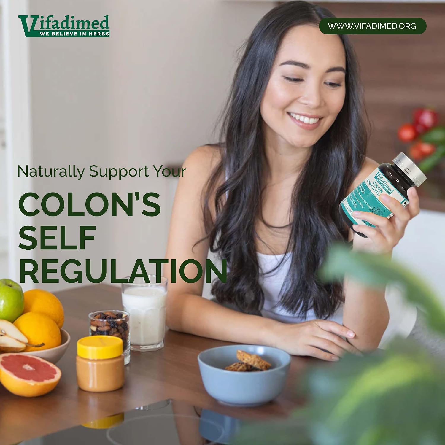 Colon for Diarrhea, IBS-D,Colitis, Soothes Irritation,Enhances Colon's Function. Intestine Lining,Gut Microbiome,Colon Motility. IBS Relief.-45 Capsules