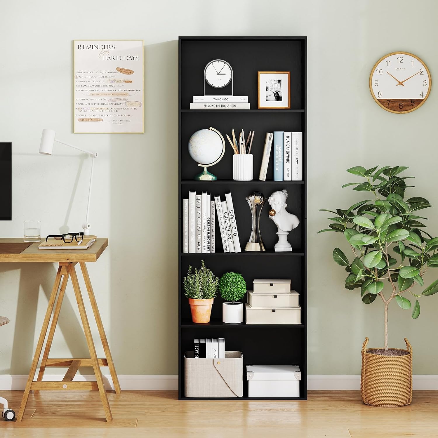Giantex 8-Cube Bookcase, 3-Tier Cubby Bookshelf, Horizontal Vertical Display Rack with Anti-Tipping Kits, Modern Storage Organizer Shelf Unit for Bedroom, Living Room, Study (Natural, 8-Cube)
