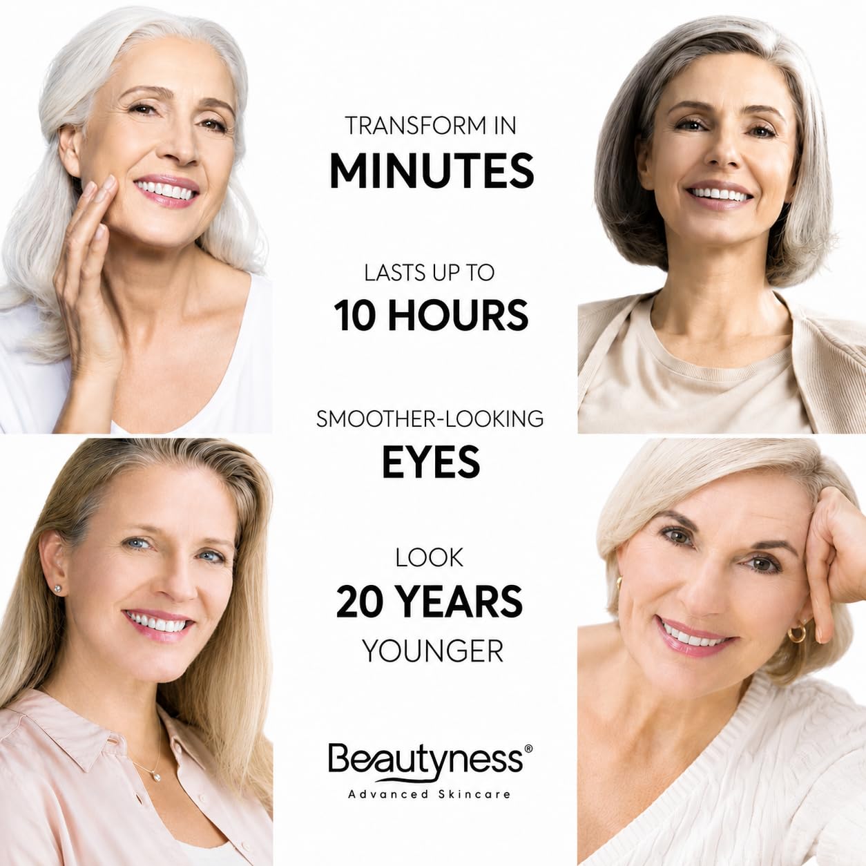 Instant Ageless Eye Cream – Anti Wrinkle Cream, Removes Under Eye Puffiness, Bags, Expression Lines