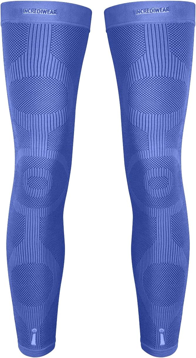 Incrediwear Leg Sleeve 2pk – Full Length Long Leg Sleeve for Leg Pain Relief & Muscle Recovery, Helps Reduce Swelling & Inflammation, Promotes Circulation, Leg Sleeves for Men & Women (Black, Medium)