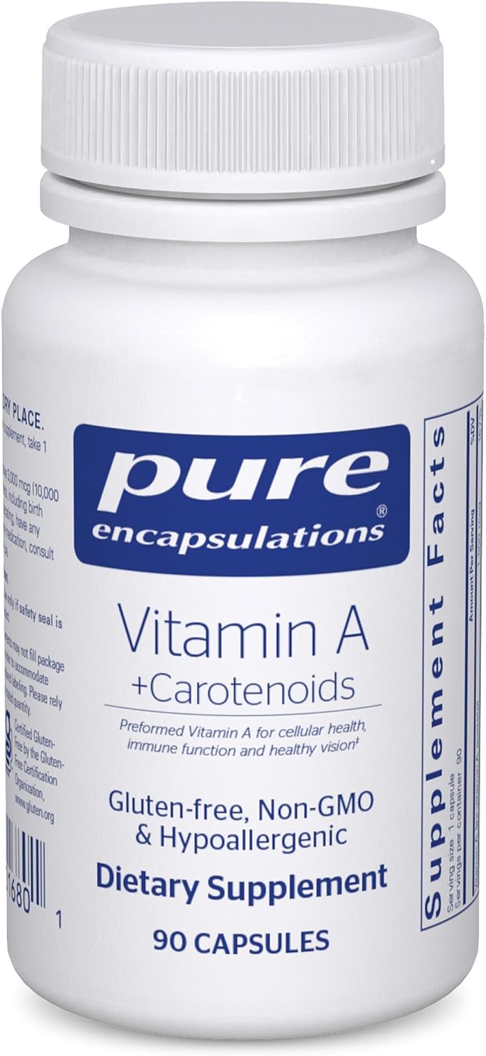 Pure Encapsulations Vitamin A + Carotenoids (Lutein, Zeaxanthin