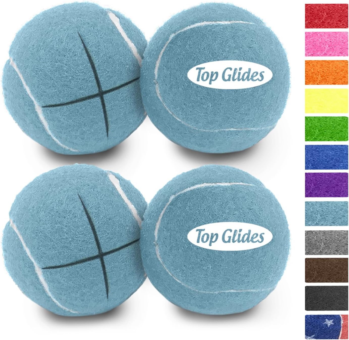 Top Glides Precut Walker Tennis Ball Glides