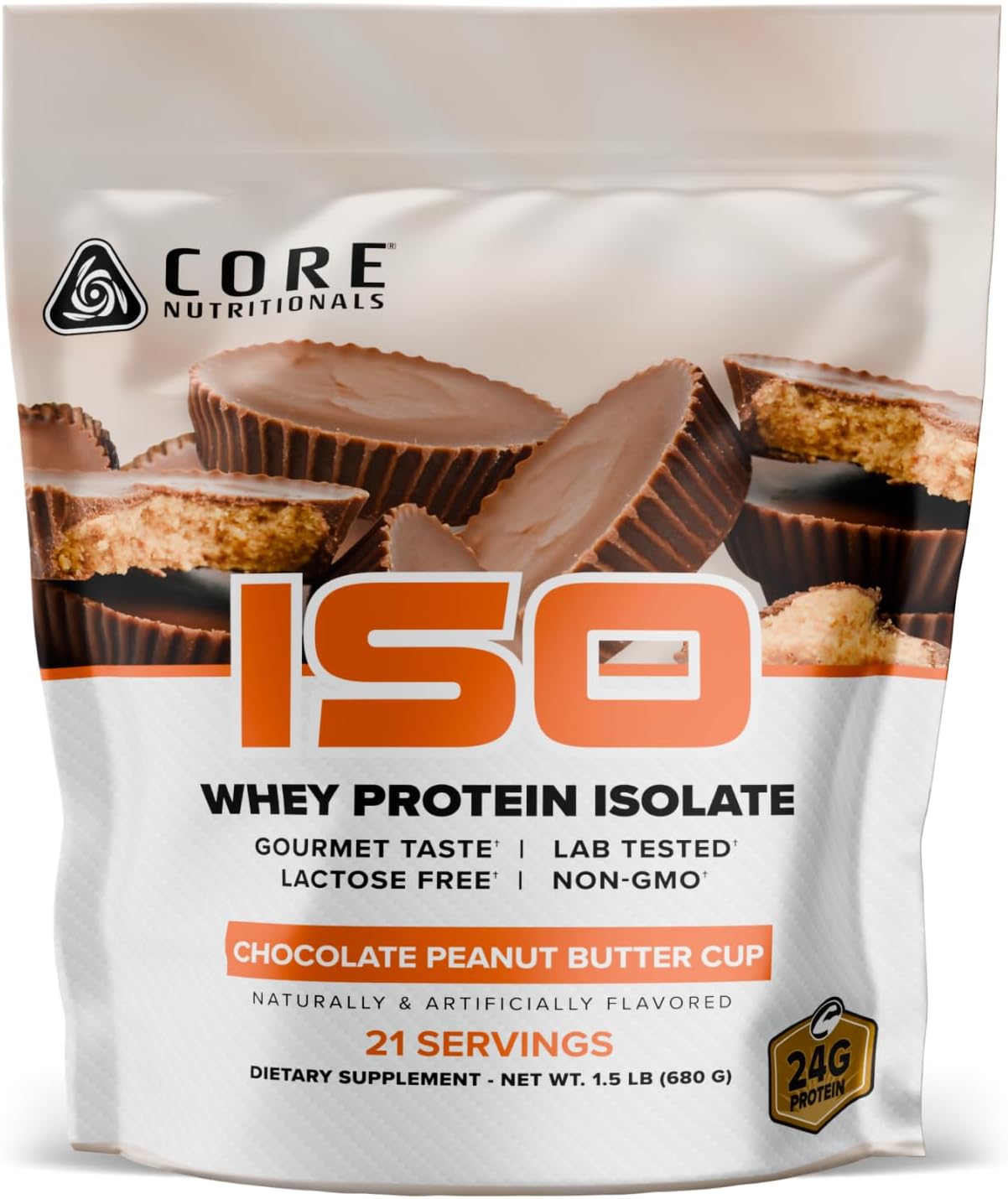 Core Nutritionals Core ISO Whey Protein Isolate, Choc. Peanut Butter Cup,