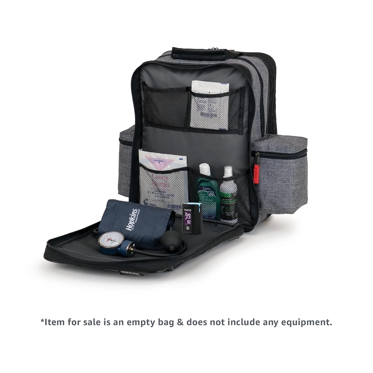 21st Century Plus Home Care Backpack: Waterproof 600D, Ergonomic Straps, Lockable Zippers - Laptop Sleeve & Mesh Pockets, 11.5"x9"x16", Navy