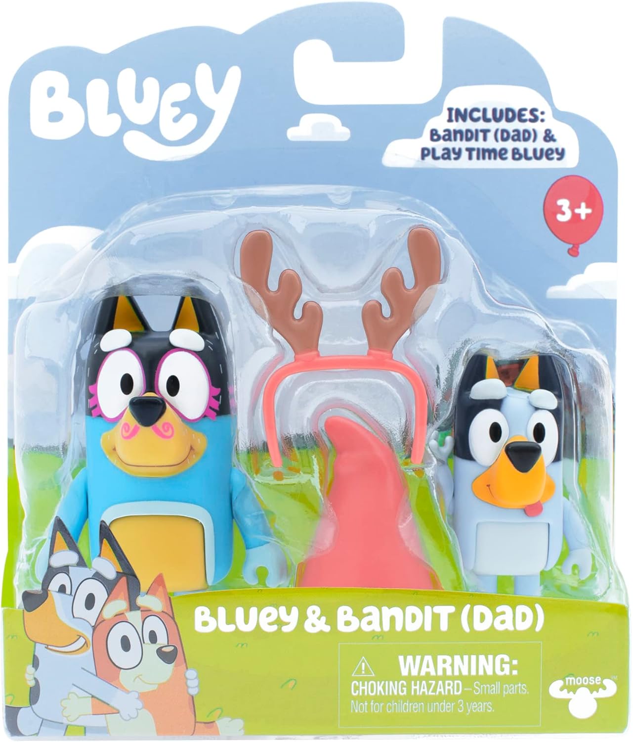 Bluey School Figurine Toys Pack of 4, Articulated Character Toys with Chloe, Rusty, and Calypso Figurines, Small Action Figures for Kids Ages 3+