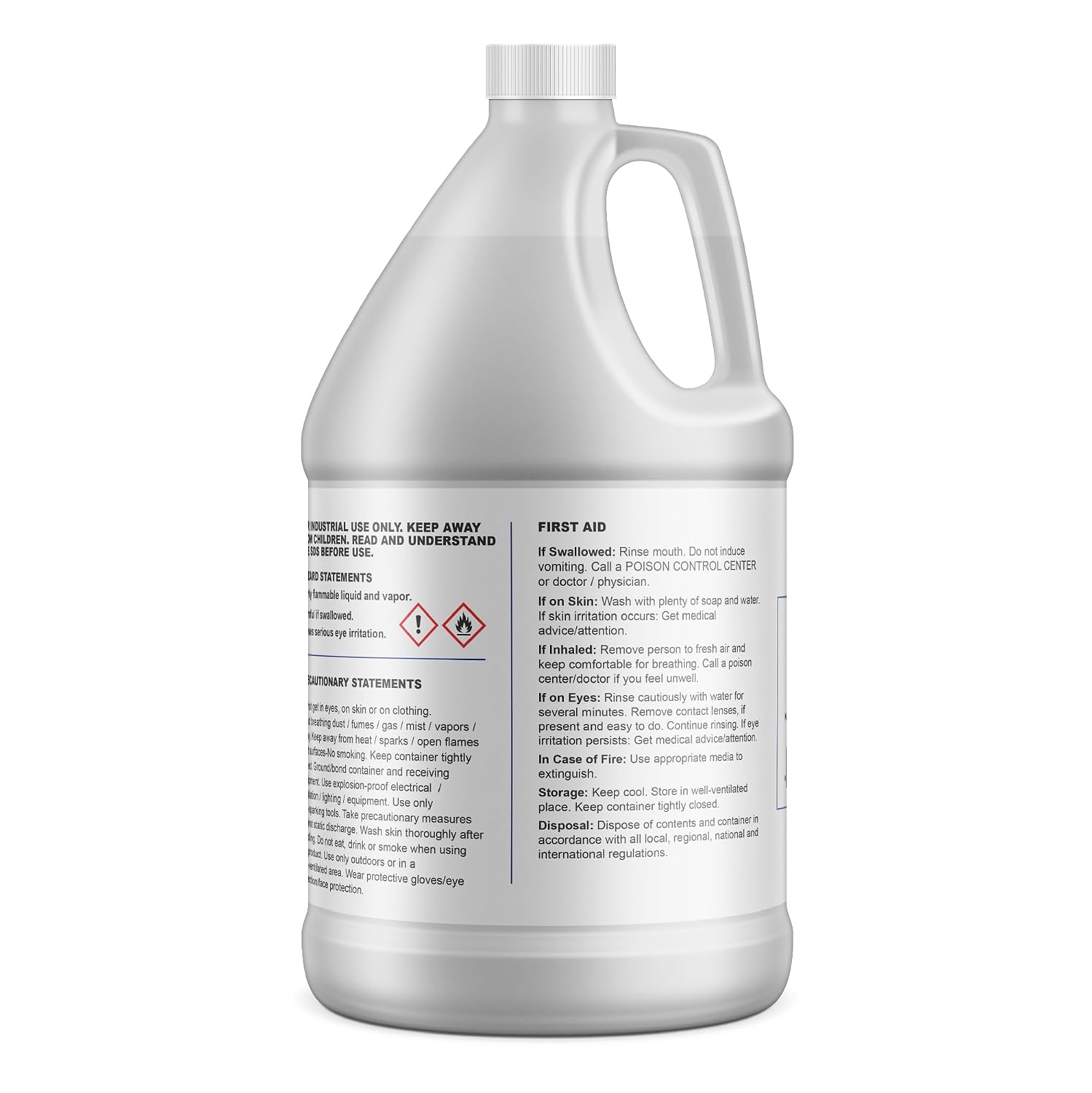 Ethyl Alcohol (Ethanol) 95% Denatured – 1 Gallon – High Purity Multi-Use Solvent – Lab, Electronics