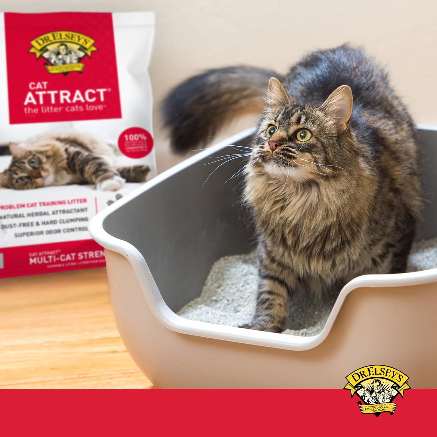 Dr. Elsey's Cat Attract Clumping Clay Cat Litter 40 lb. Bag