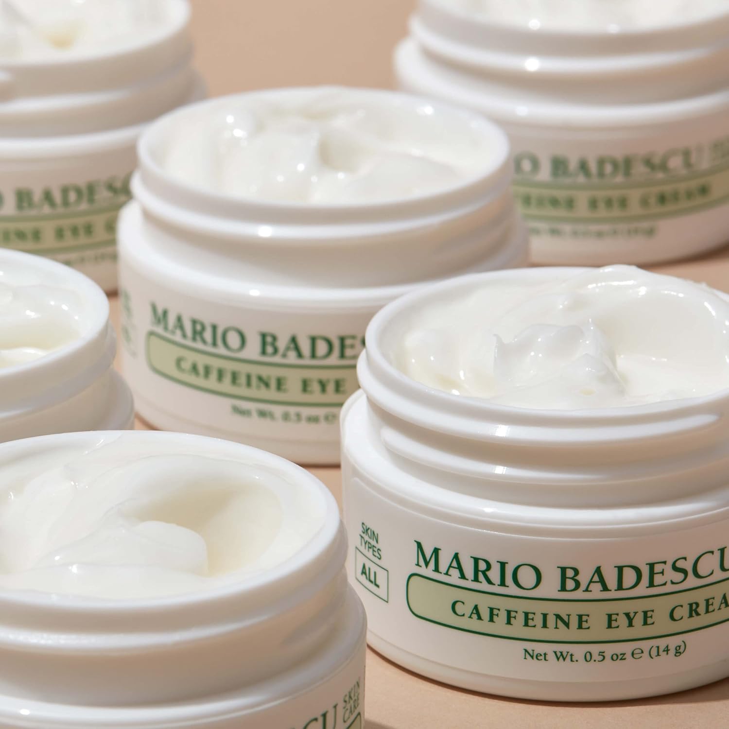 Mario Badescu Eye Cream for Dark Circles and Puffiness – Hyaluronic, Caffeine or Glycolic – Hydrating, Firming and Anti Aging Overnight Under Eye Care Treatment for Fine Lines and Wrinkles