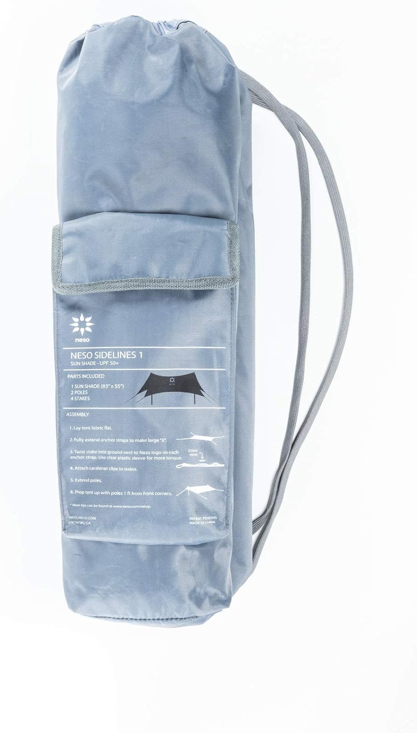 Neso Sidelines 1 Sports Tent - Lightweight and Portable Sun Shelter and Shade Tent for Outdoor Activities - Patented Reinforced Corners - UPF 50+