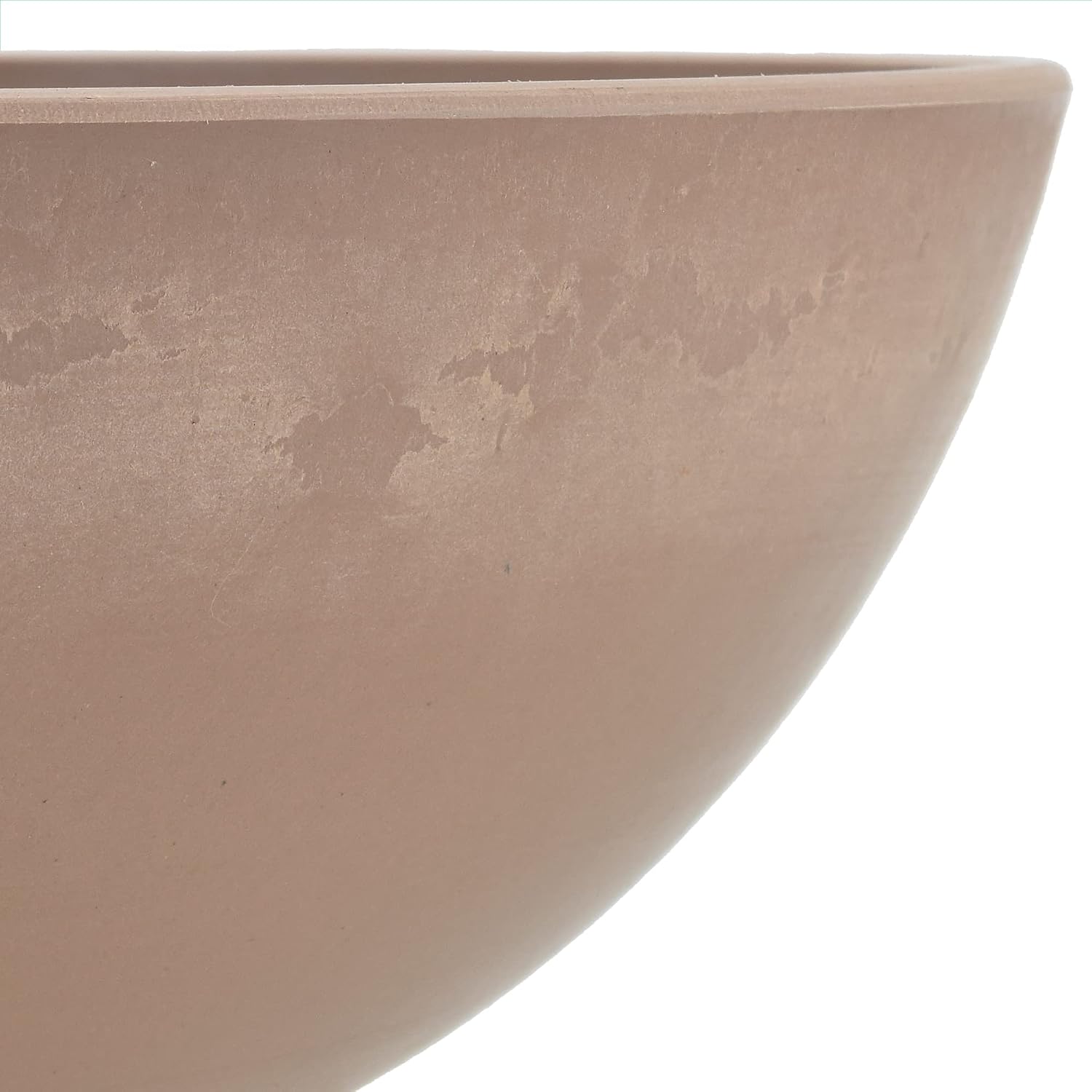 PSW Pot Collection M30DC 12-inch Plastic/Stone/Wood Composite Low Bowl Planter – No Drainage Hole (Drillable), Shallow Indoor/Outer Pot for Succulents, Bonsai, Fairy Gardens, Herbs, Dark Charcoal