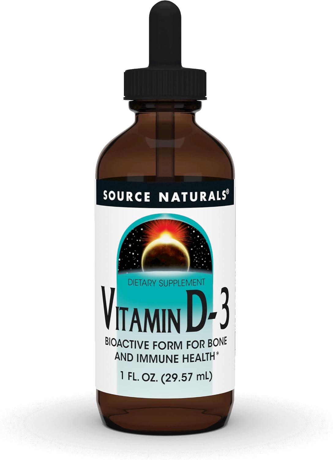 Source Naturals Vitamin D-3 Liquid Drops 2000 iu Supports Bone & Immune Health - 4 Fluid oz | Bioactive Form For Bone And Immune Health*