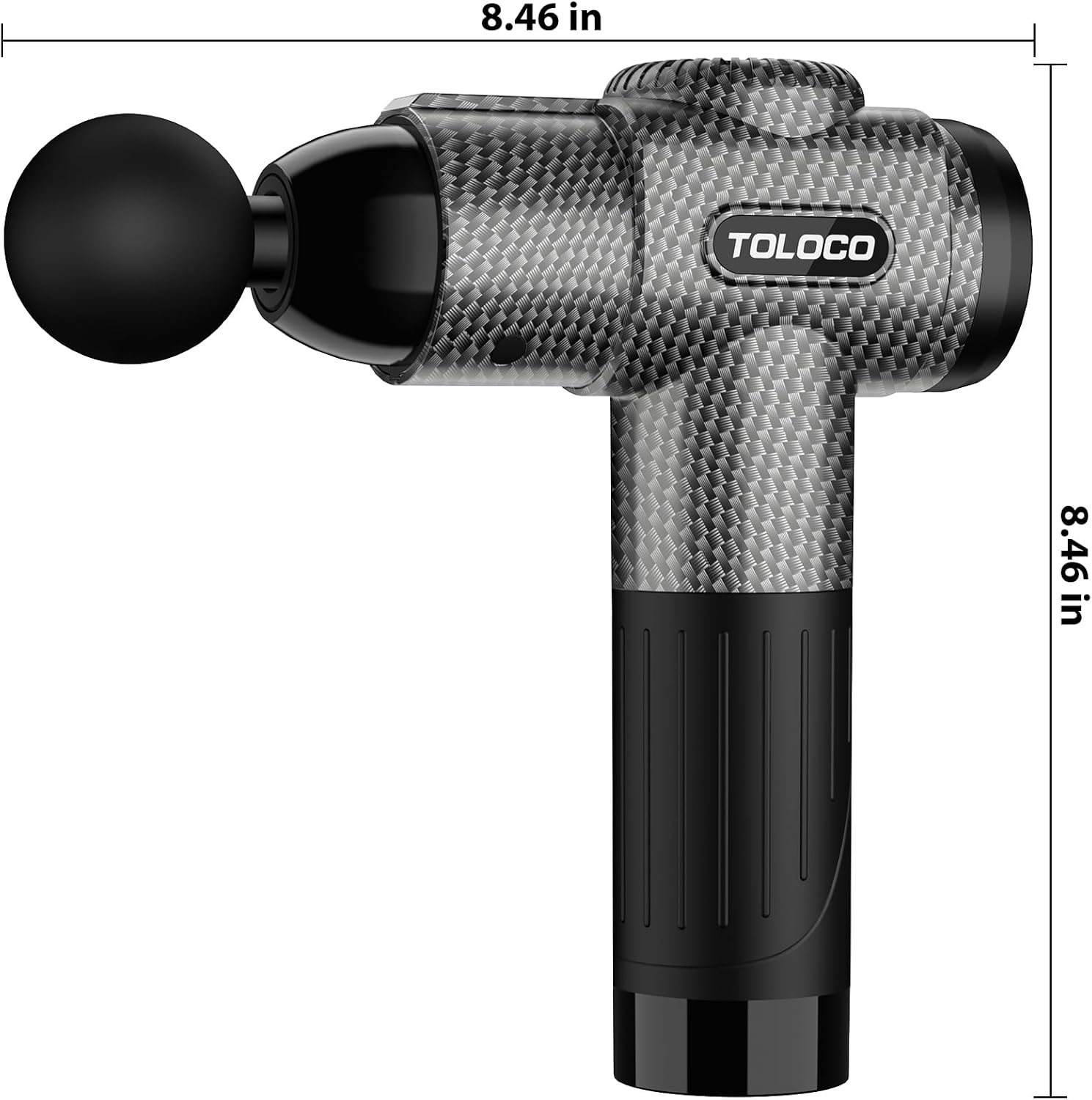 TOLOCO Massage Gun, Deep Tissue Back Massage for Athletes for Pain Relief, Percussion Massager with 10 Massages Heads & Silent Brushless Motor