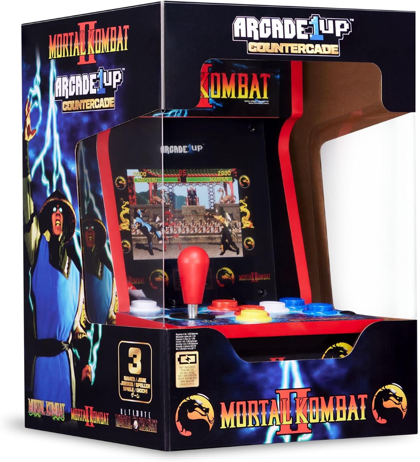 Arcade1Up Ms. Pac-Man Class of '81 Countercade, 3 Retro Games | Countertop Arcade Machine with 7-Inch LCD Screen and Real Feel Joysticks and Buttons