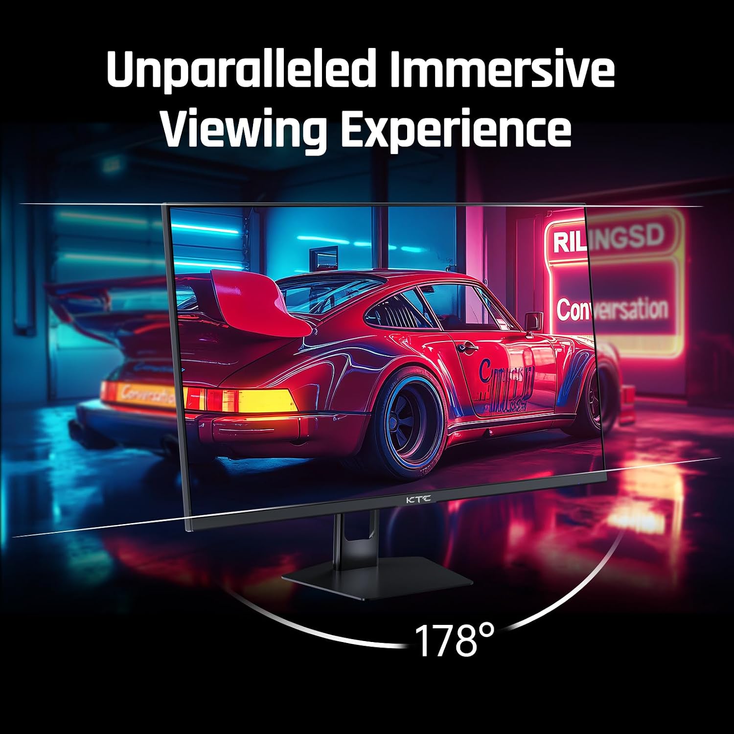 KTC 24.5 Inch Gaming Monitor, 180Hz OC 200Hz Monitor FHD, Fast IPS, H25T7 | 1080P Monitors 1ms, 128% sRGB HDR10, Adaptive Sync, HDMI DP, VESA Tilt Adjustable for Xbox PS5 Switch, HDMI Cable Inc.