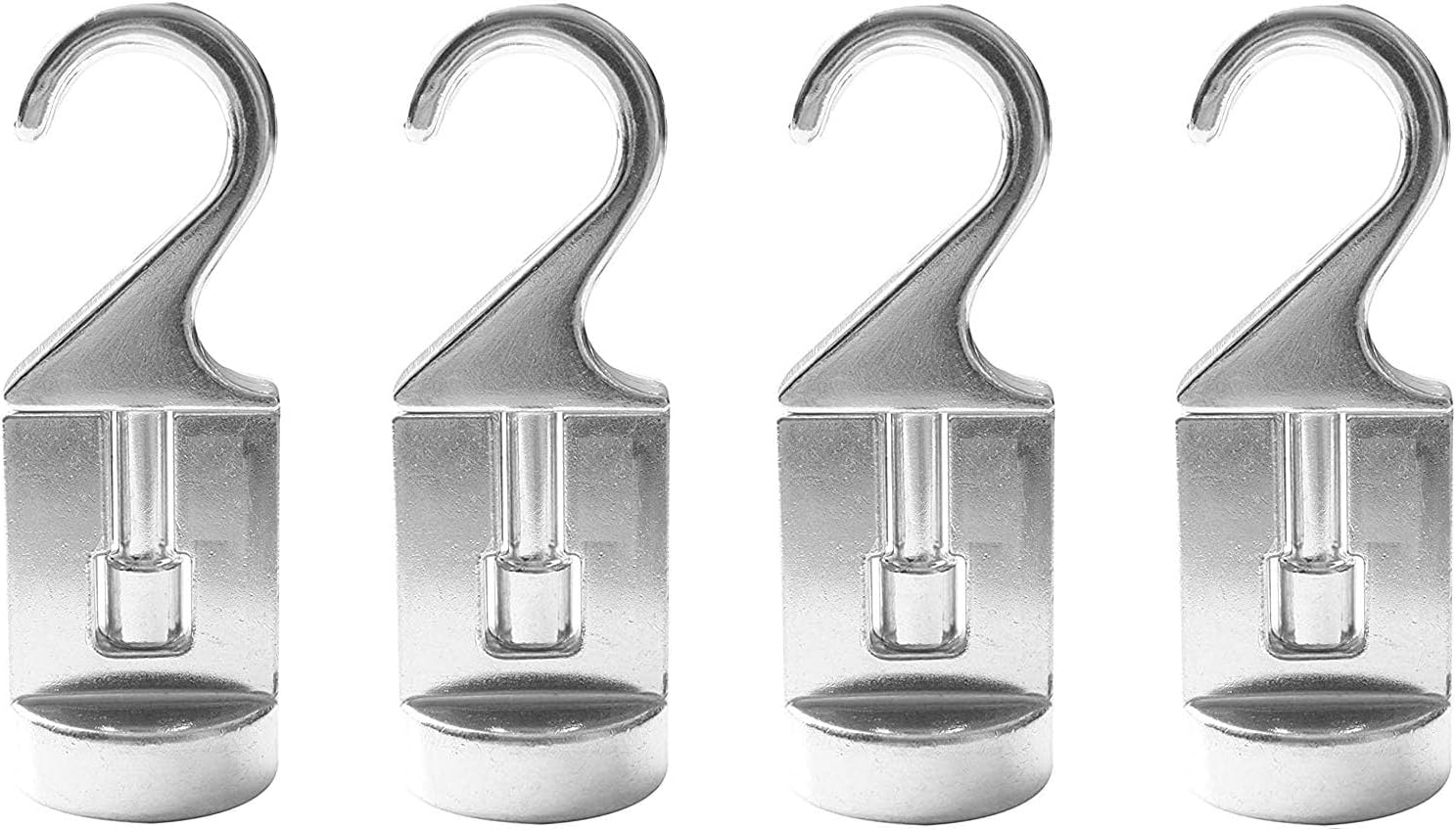 Cooks Standard Classic Hooks, 4 Pack Aluminum Ceiling Hooks for Pot Rack, 30 lbs Max Load Heavy Duty Kitchen Hooks Hanger , Waterproof and Oilproof