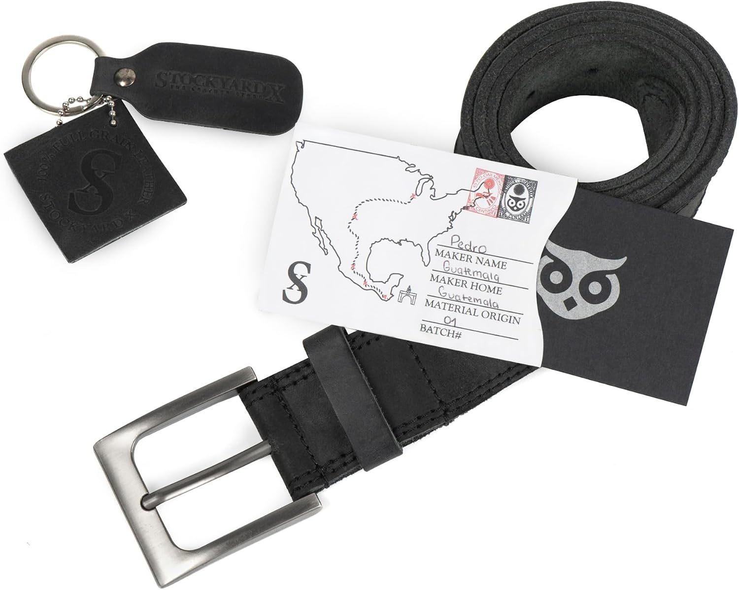 Hide & Drink Rugged Full Grain Leather Belt - Durable Men's Belt for Jeans, Western, Casual & Dress, Mens Belts for Men