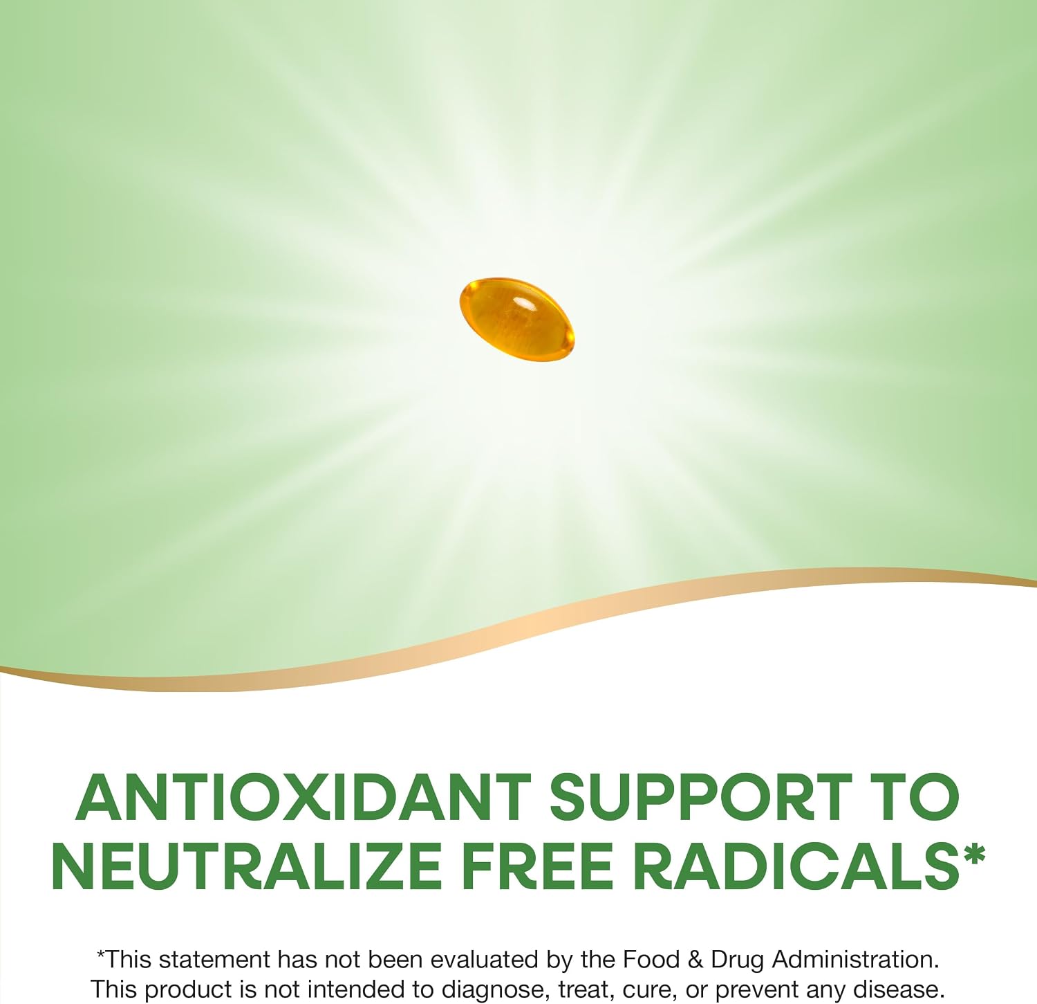 Nature's Way Vitamin E, D-Alpha Tocopherol, Essential Antioxidant, Helps Neutralize Free Radicals*, 268 mg per Serving, 100 Softgels (Packaging May Vary)