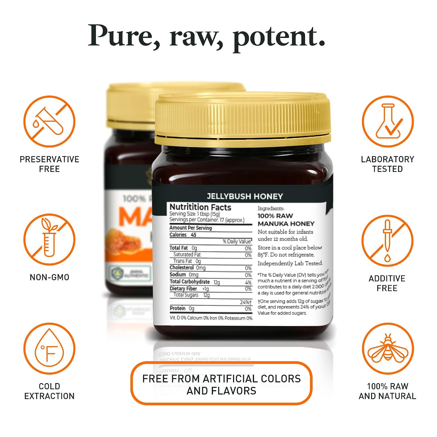 Manuka Honey Medical Grade - Raw Australian Manuka Honey MGO 850+ | Good Natured - AMHA Certified - Lab Tested - Non-GMO - BPA-Free - Premium Quality - Product of Australia - 8.8 oz