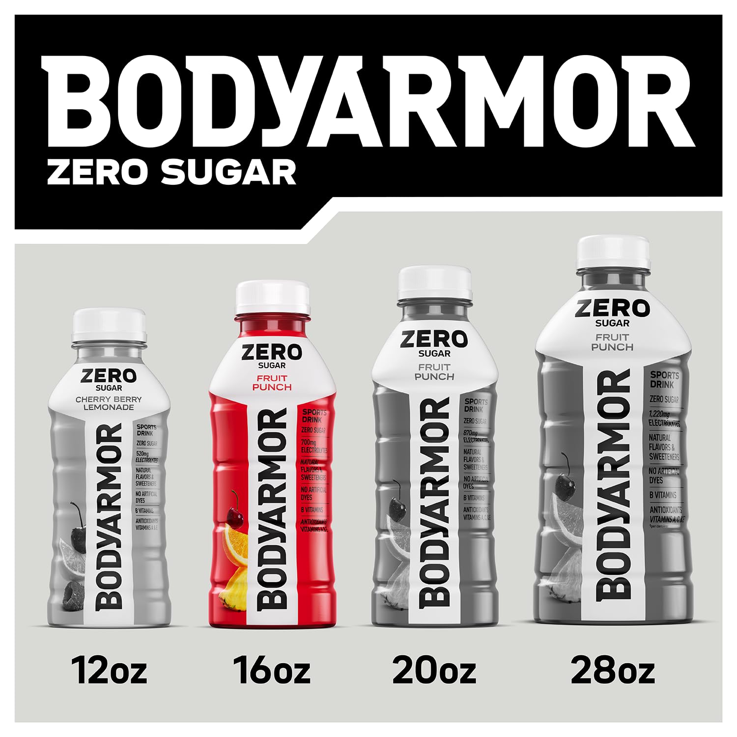 BODYARMOR LYTE Sports Drink, Peach Mango Electrolyte Drink, 12 Oz (8 Pk)