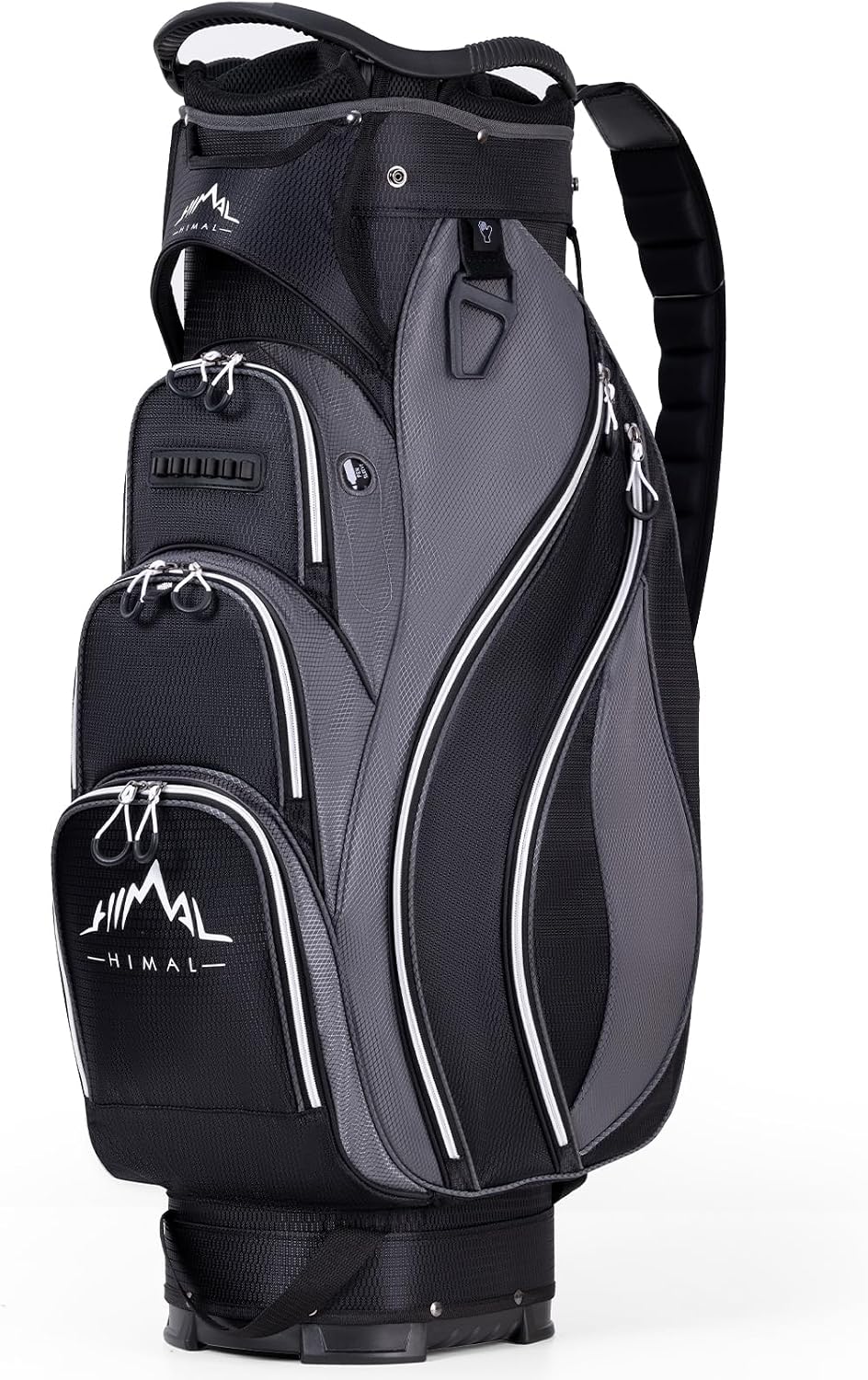 Golf Cart Bag, 14-Way Divider Top, Large Storage | Umbrella Holder,Handles