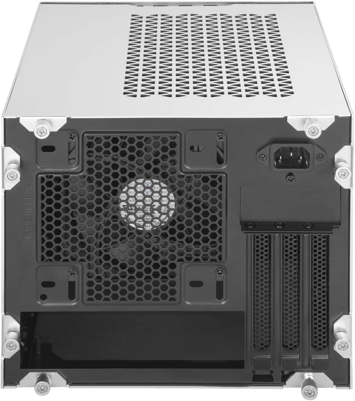 Silverstone Technology SUGO 14, SG14, Black, Mini-ITX Cube Chassis, Supports 3 Slot Full Length GPUs/ATX PSU / 240mm AIO, 4 Removable Panels