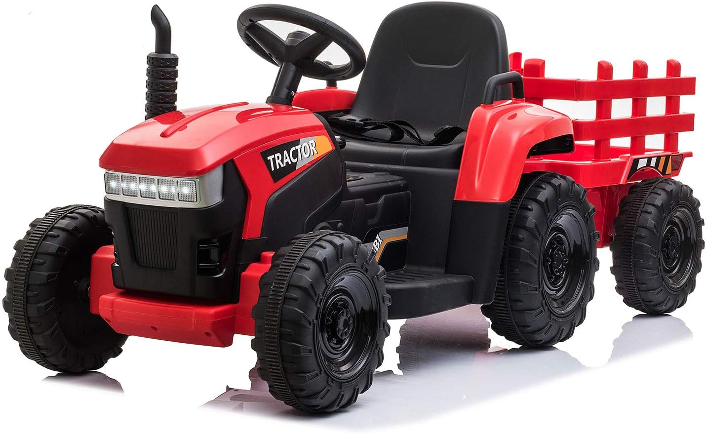 TOBBI Kids Electric Ride On Toy Tractor, Toddlers 12V Battery-Powered Car to Drive
