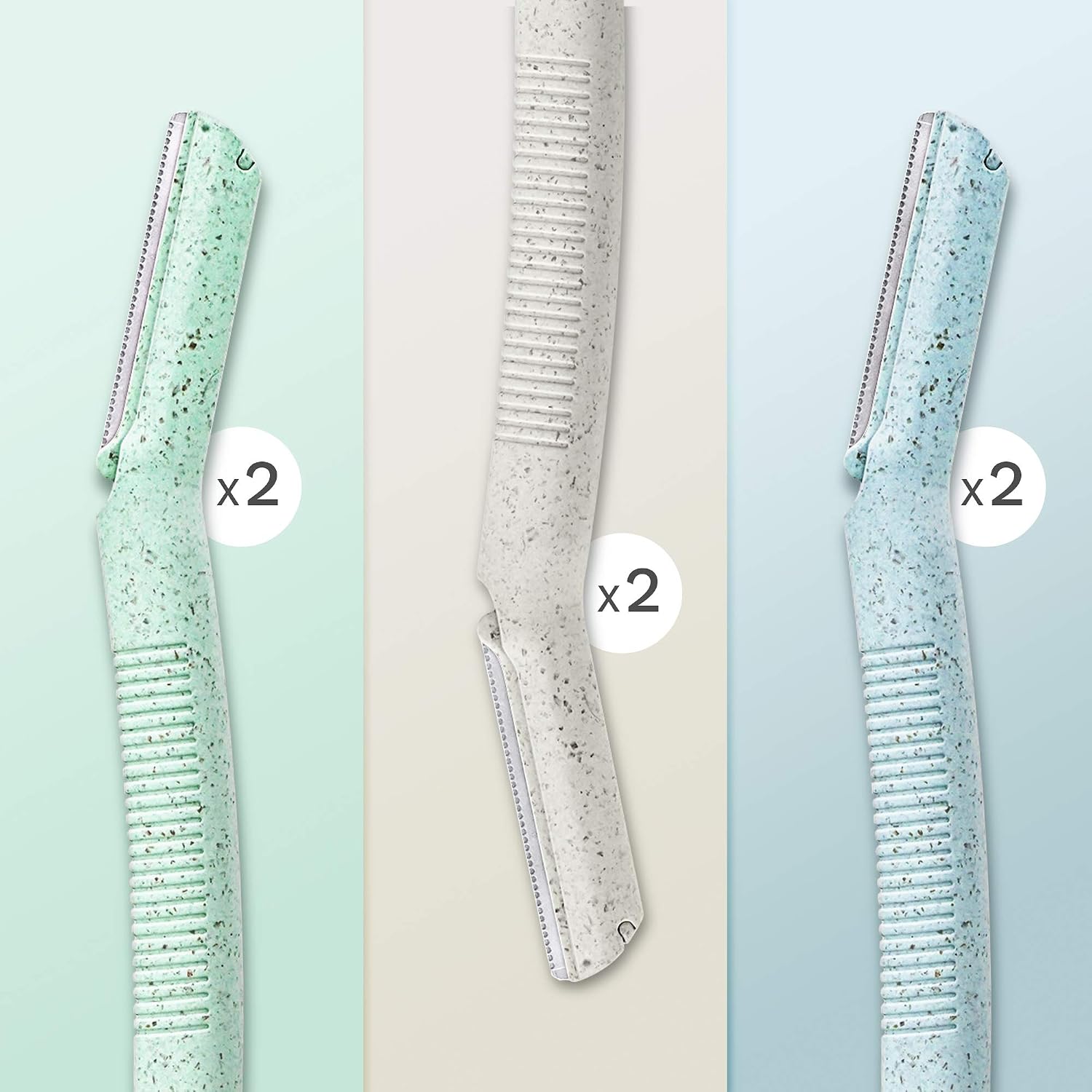 Ennva Disposable Dermaplane Eyebrow & Facial Razors, 6 Pack