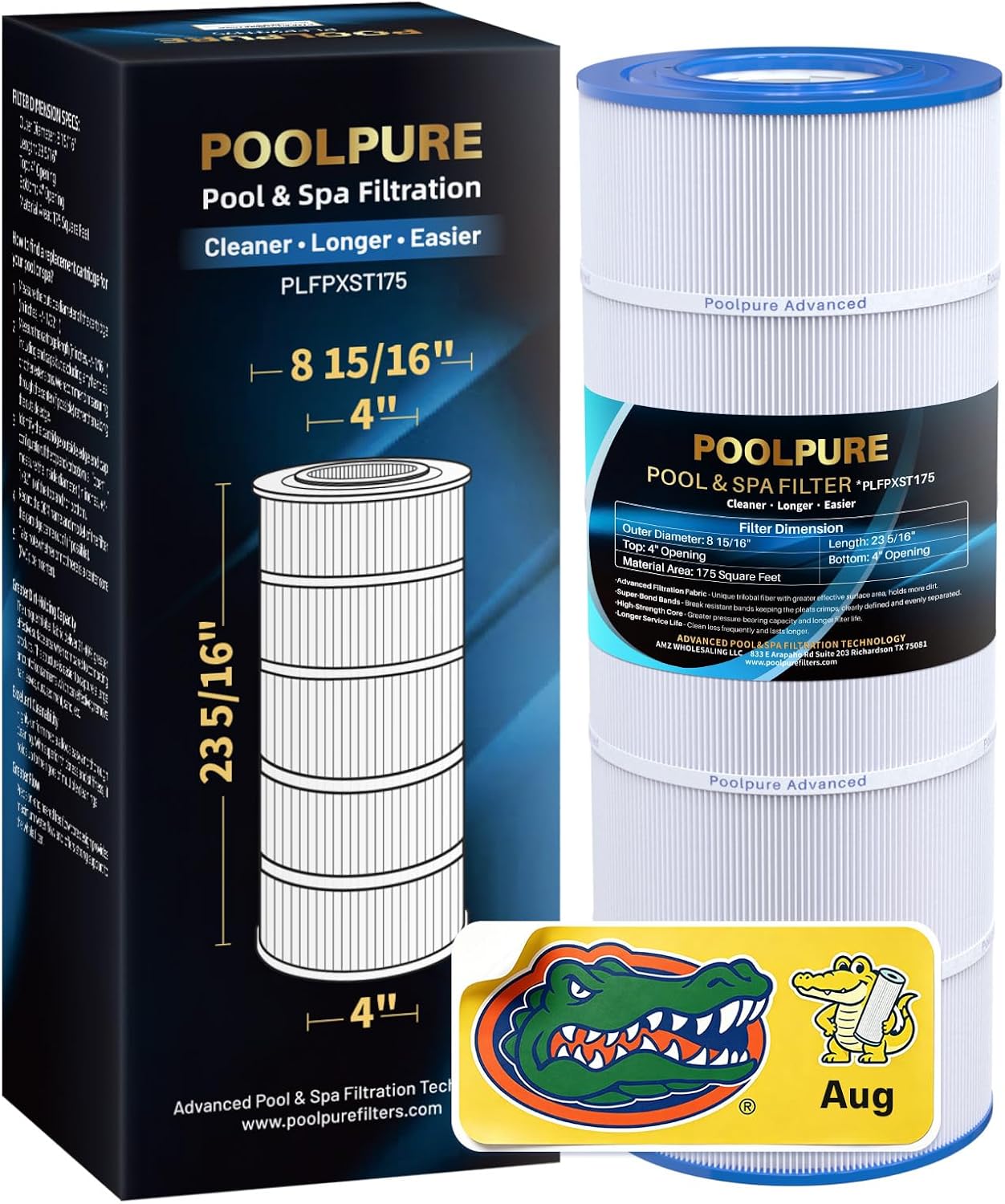 POOLPURE PXST100 Pool Filter Replaces Hayward X-Stream CC1000 1PACK