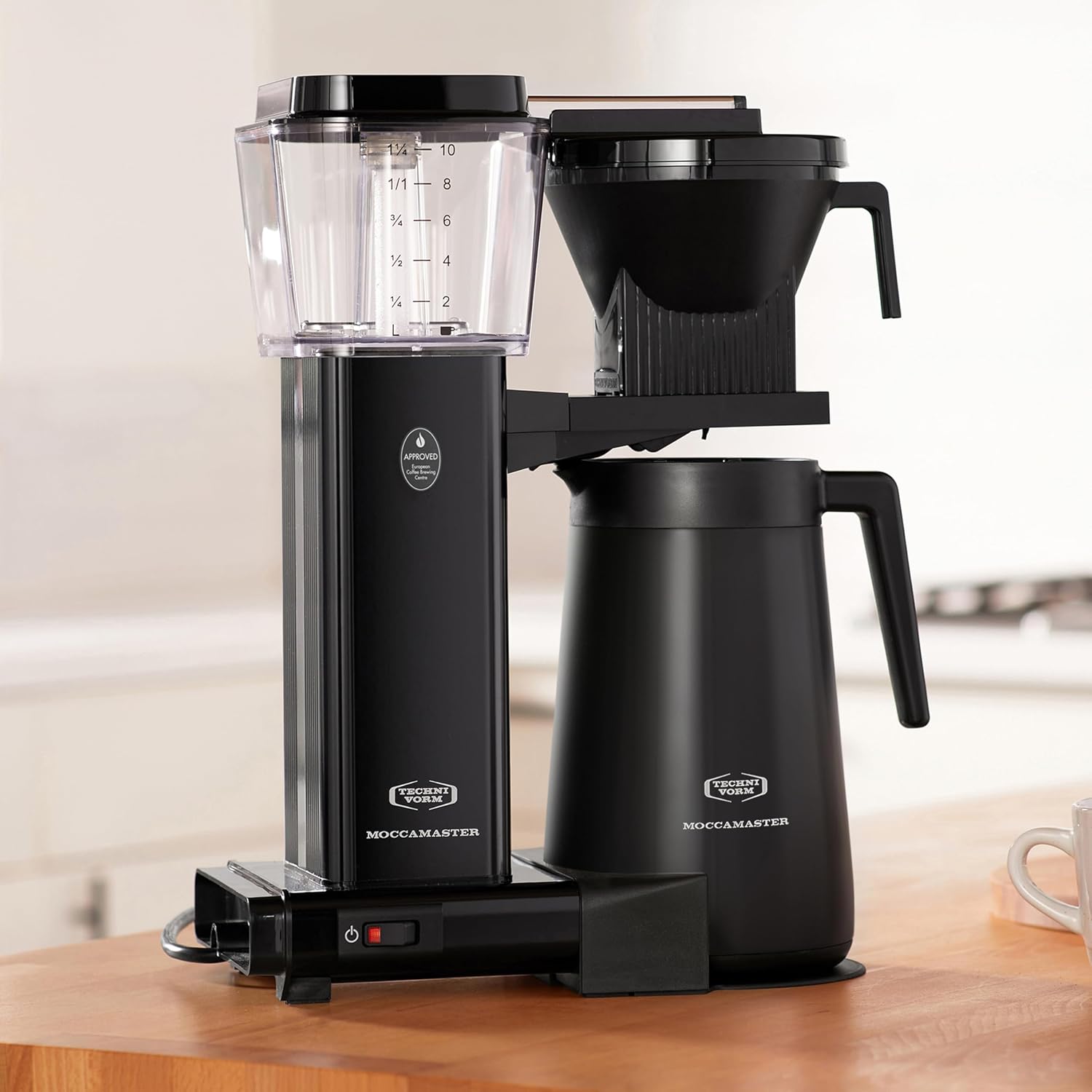 Technivorm Moccamaster 79317 KBGT thermal Carafe 10-Cup Coffee Maker 40 Ounce, Stone Grey 1.25l