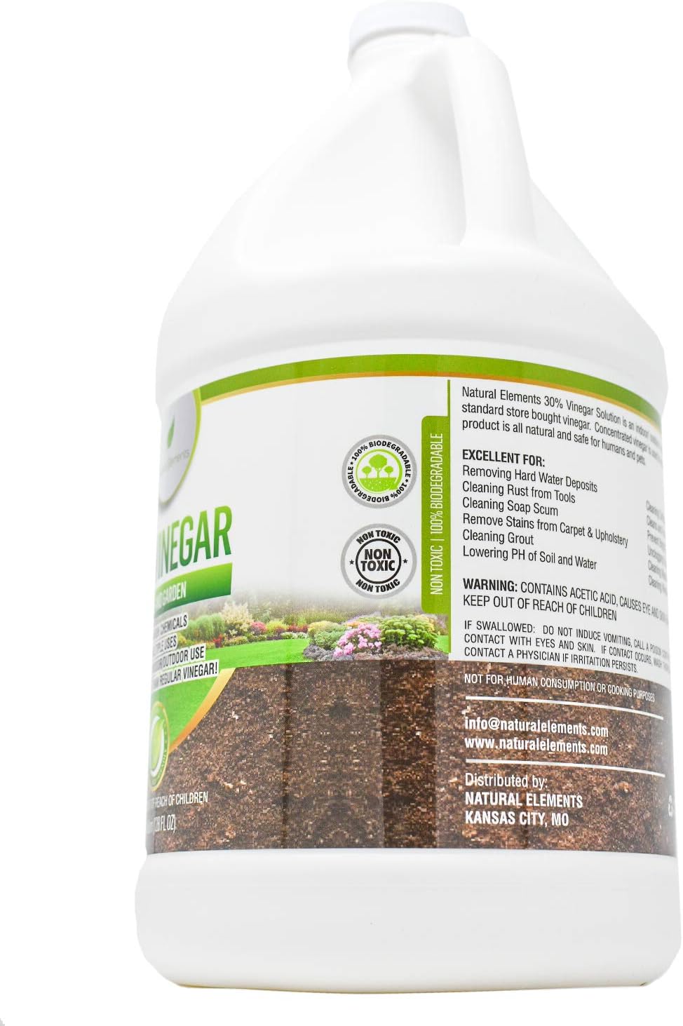 Natural Elements 30% Vinegar | (2) 1 Gallon Pack | Home and Garden Vinegar …
