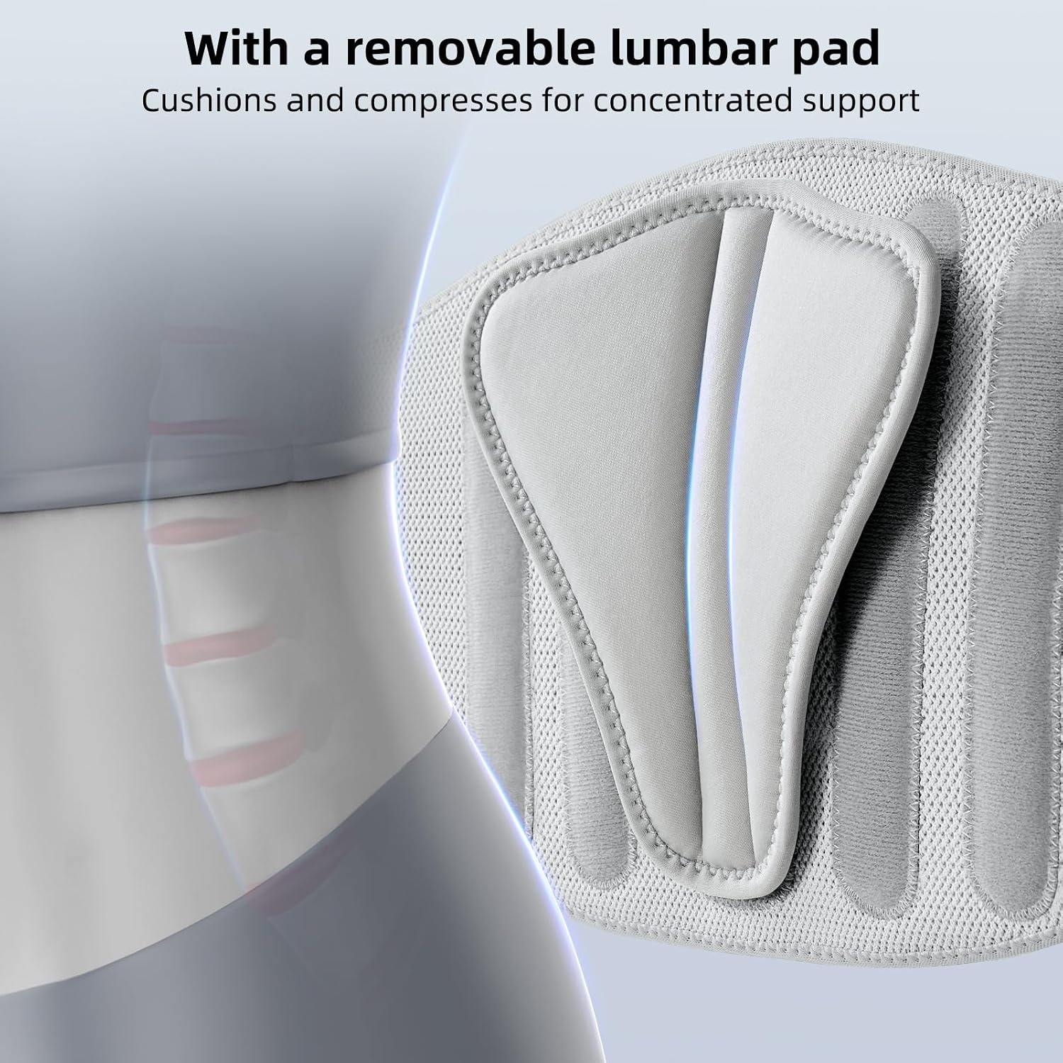 FREETOO Lower Back Brace For Women For Pain, Lumbar Back Support Brace | 3D Knitted Fabric,Metal Plate,Lumbar Pad, Herniated Disc,Sciatica,Strain,Scoliosis, Work,Heavy Lifting,Driving,Cycling,Gym