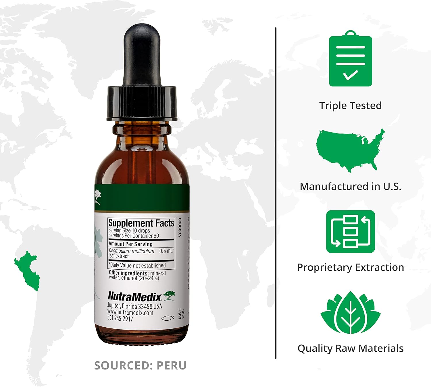 NutraMedix Burbur Supplement - Supports Full Body Detox Cleanse for Women & Men - Promote Antioxidant & Microbial Support - Herbal Tincture Made