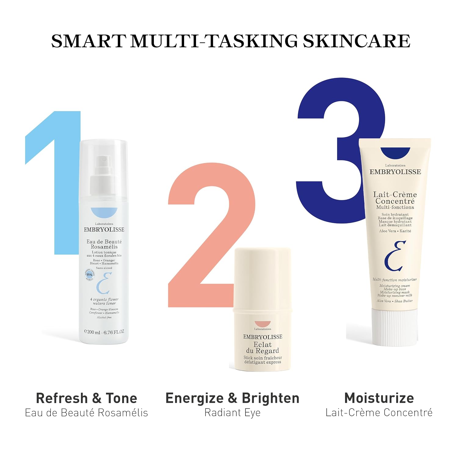 Embryolisse Lait-Crème Concentré Face Moisturizer and Makeup Primer, French Face Cream With Shea Butter & Aloe Vera