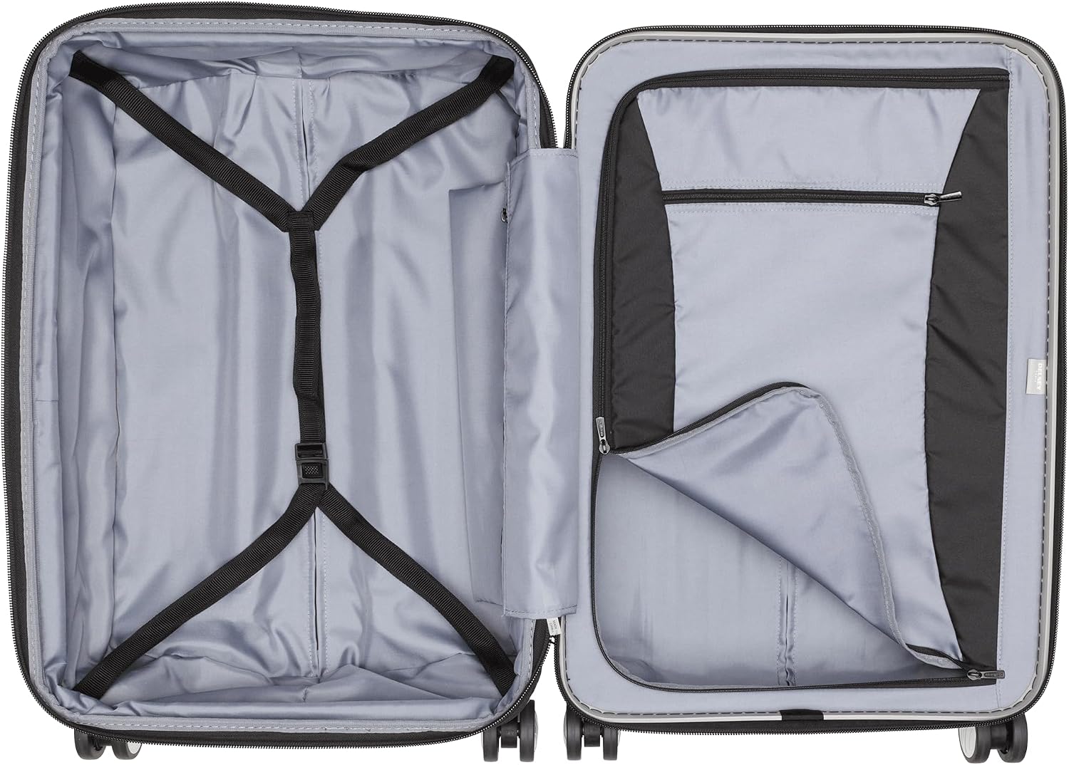DELSEY PARIS Titanium Hardside Expandable Luggage with Spinner Wheels Carry-On Luggage, Graphite, Carry-On 19 Inch