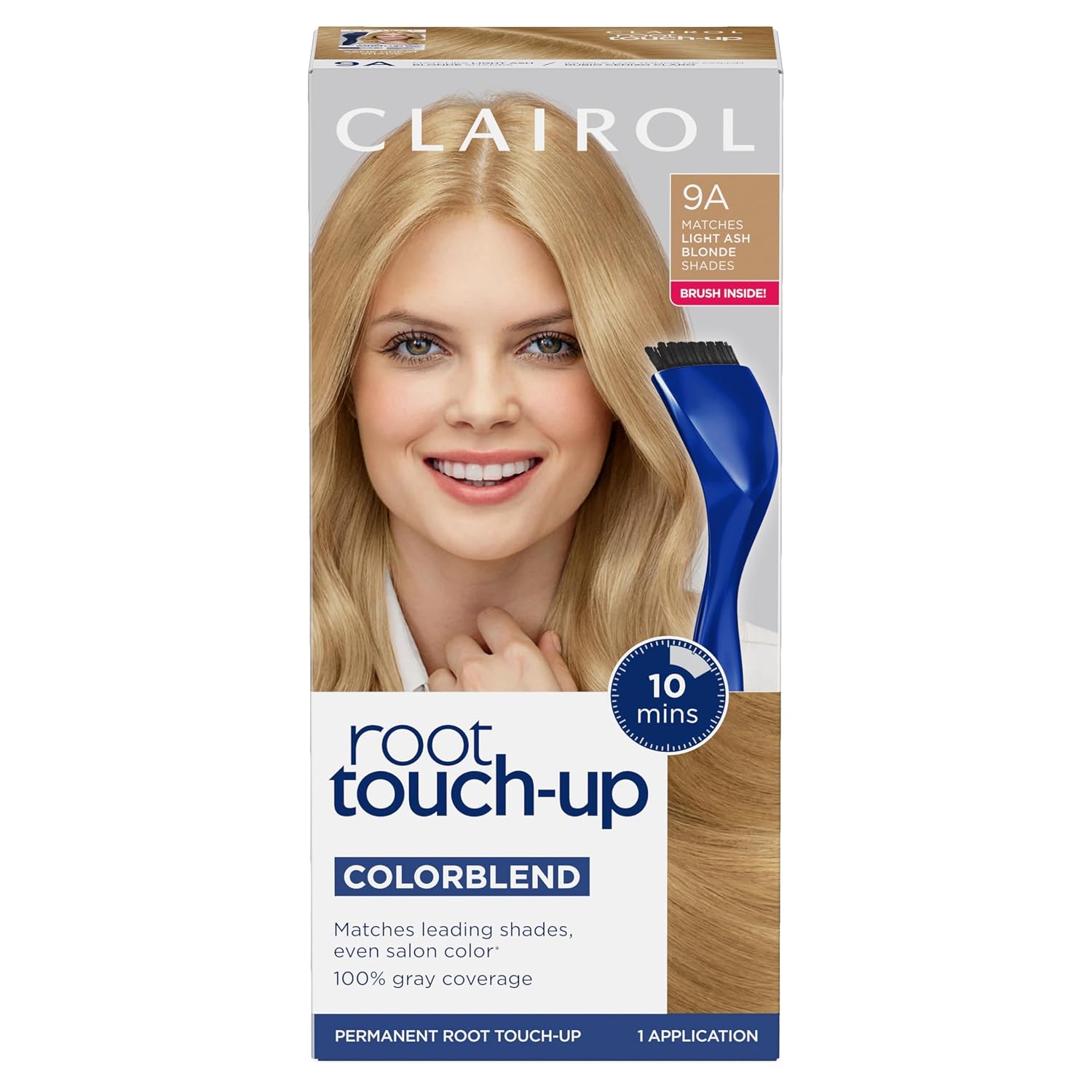 Clairol Root Touch Up Permanent Hair Dye, 6 Light Brown, Pack of 2