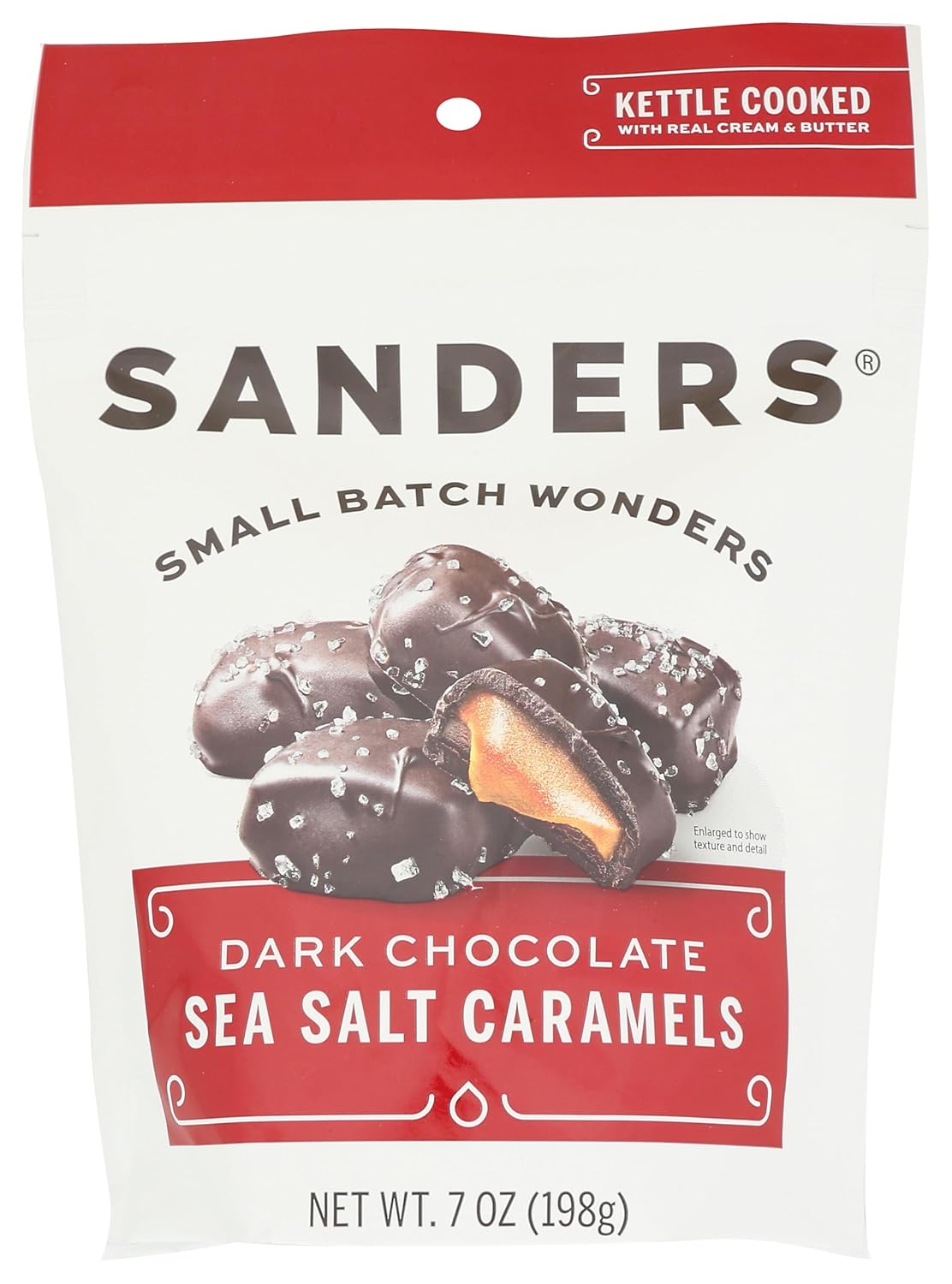 Sanders Dark Chocolate Sea Salt Caramels - 36 ounces (2.25 pounds)
