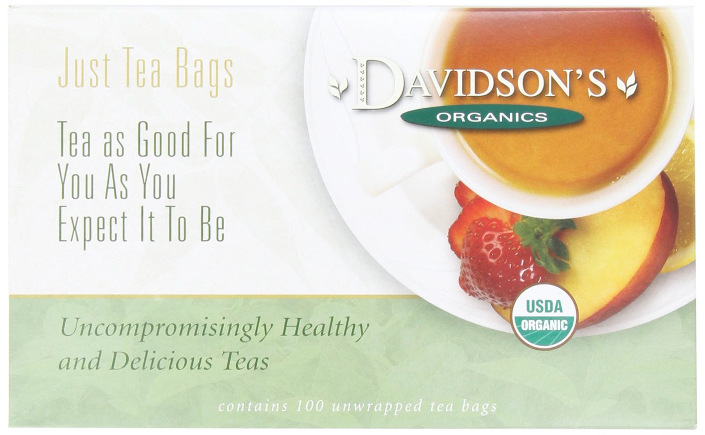 Davidson's Organics, Yerba Mate, 100-count Unwrapped Tea Bags