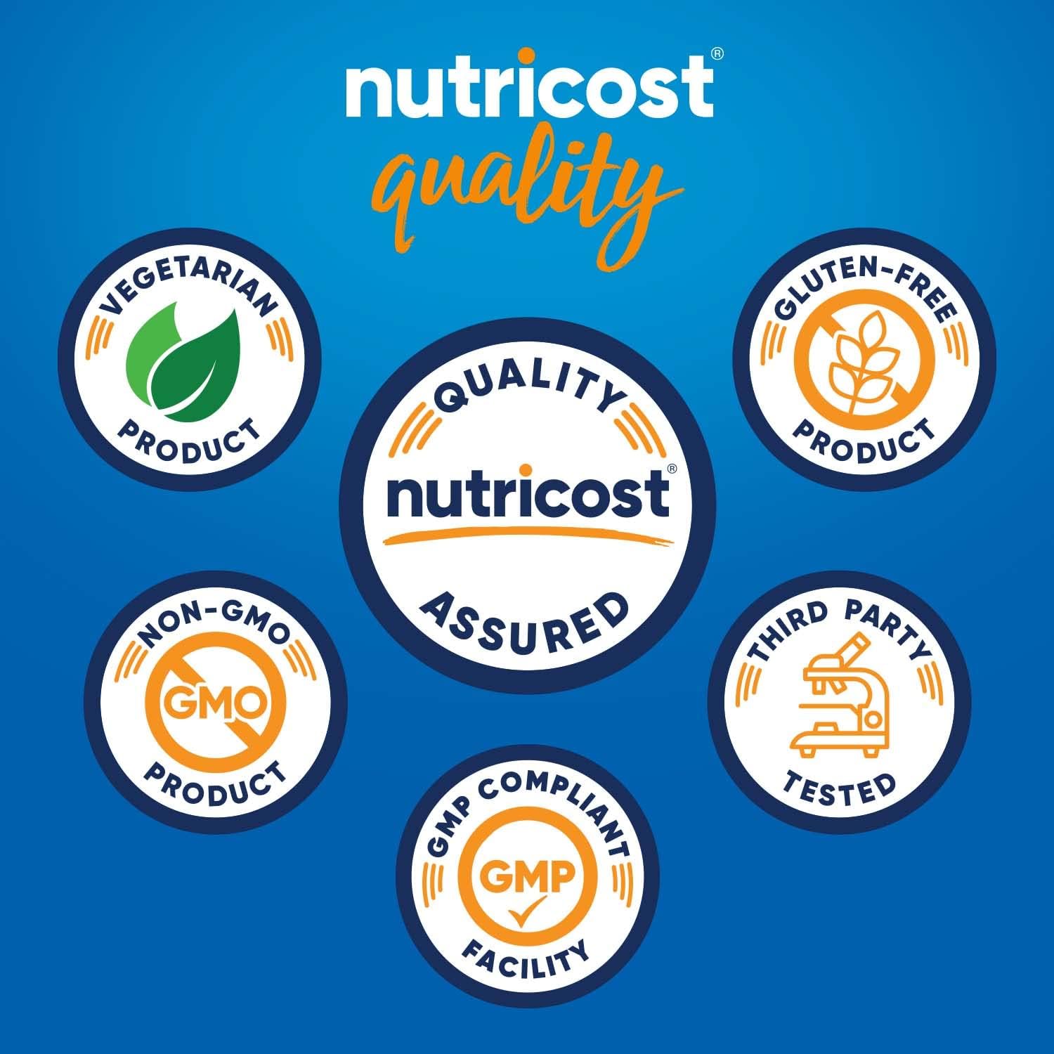 Nutricost Grass-Fed Whey Protein Concentrate (Unflavored) 2LBS | Undenatured, GMO-Free, Gluten Free, Natural Flavors